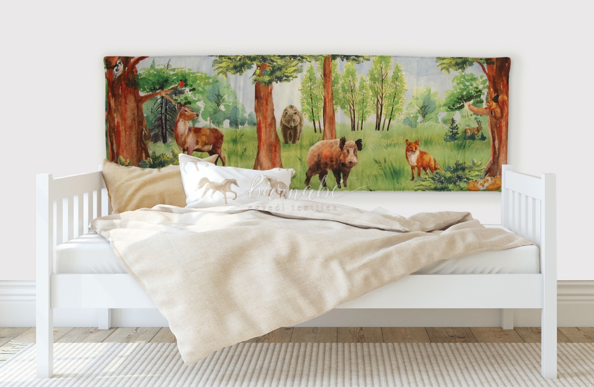 Akvarell erdő falvédő